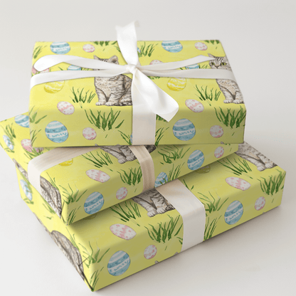 Easter Eggs with the American Shorthair - Wrapping Paper - Aspen & Arlo