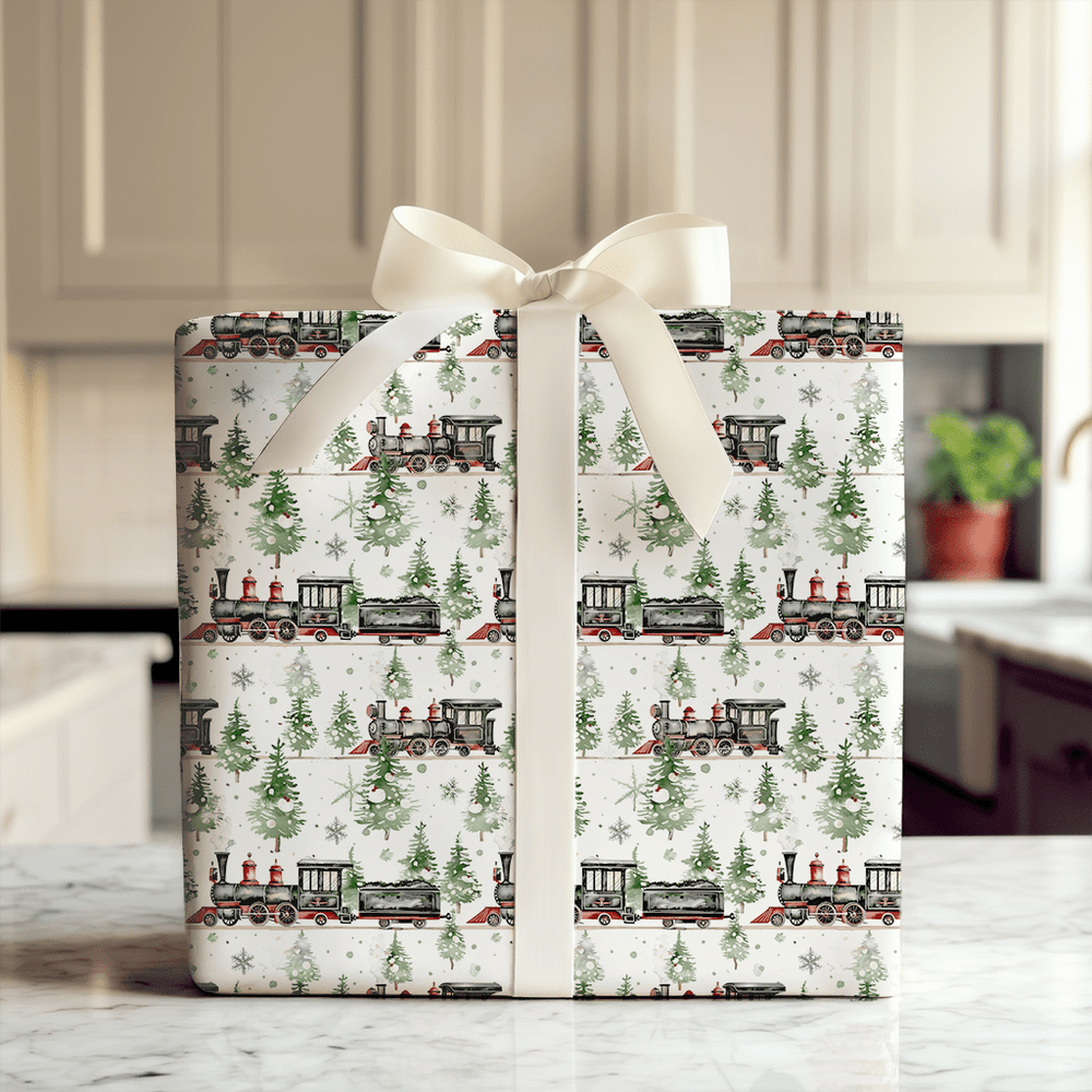 Levi's Train - Wrapping Paper - Aspen & Arlo