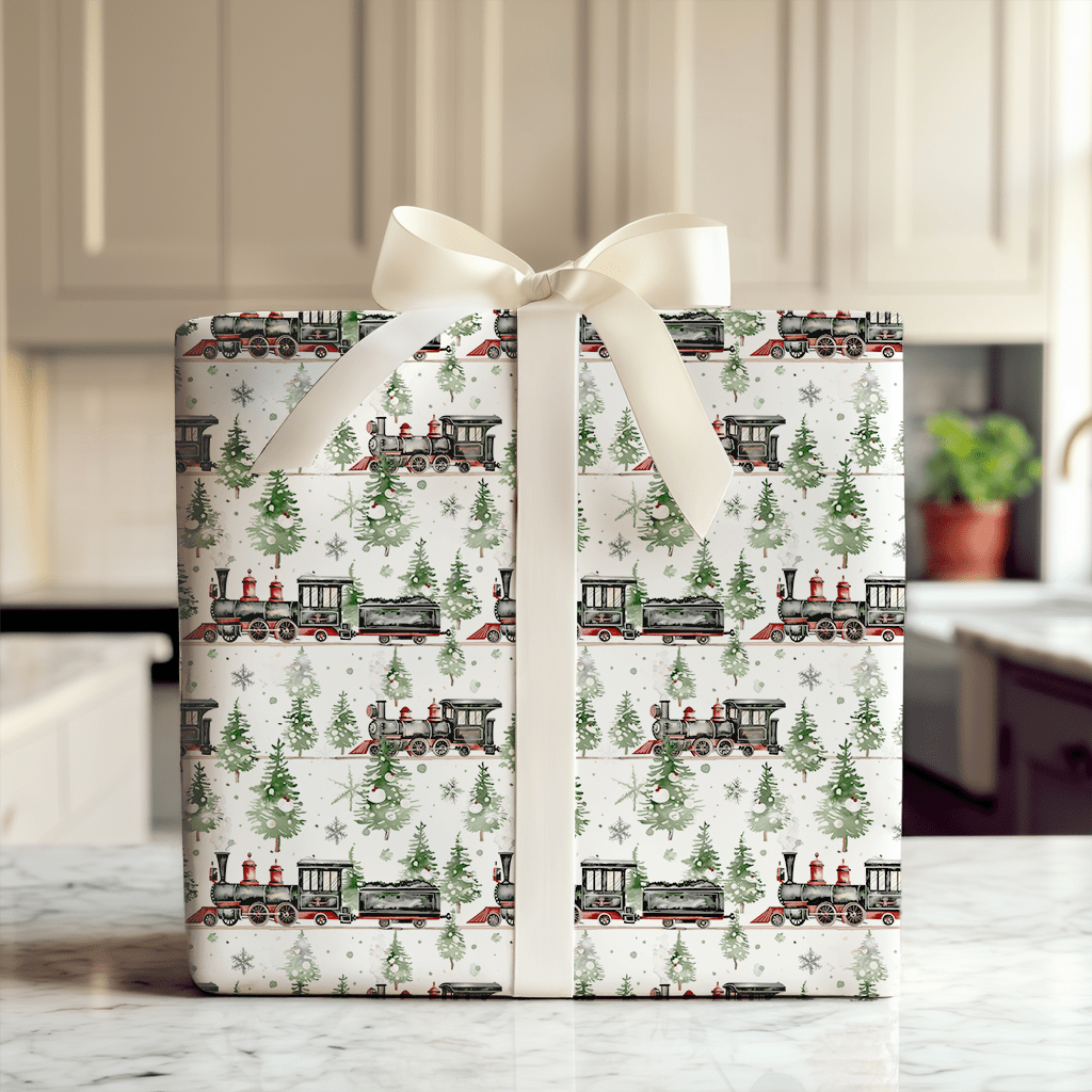 Levi's Train - Wrapping Paper - Aspen & Arlo