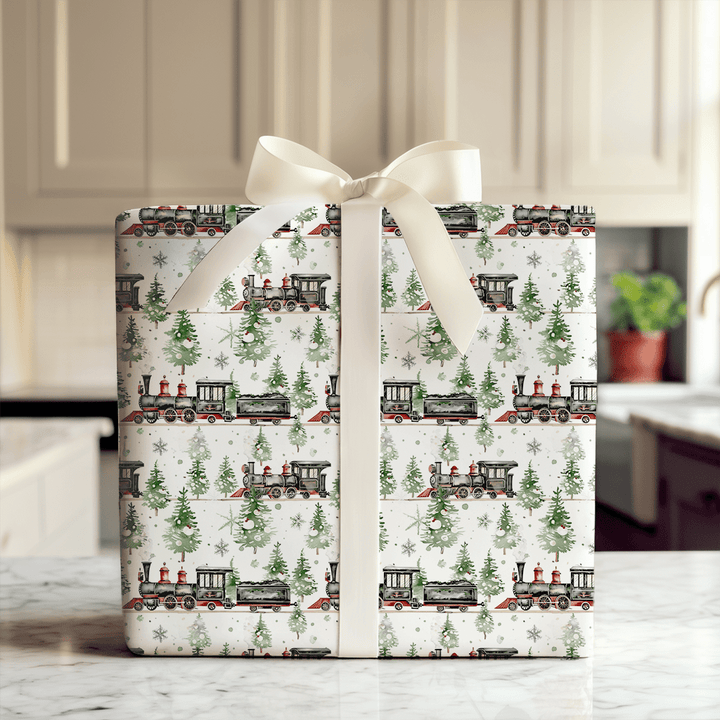 Levi's Train - Wrapping Paper - Aspen & Arlo