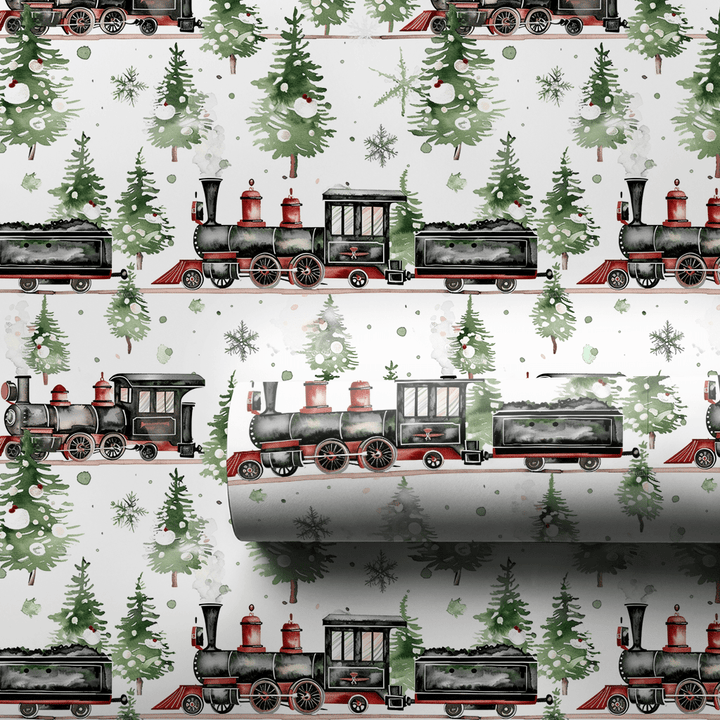 Levi's Train - Wrapping Paper - Aspen & Arlo
