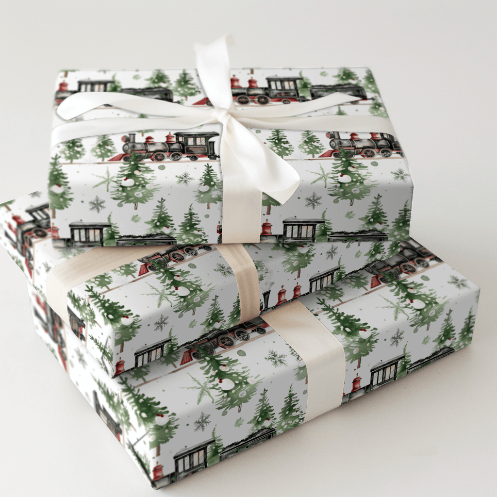 Levi's Train - Wrapping Paper - Aspen & Arlo