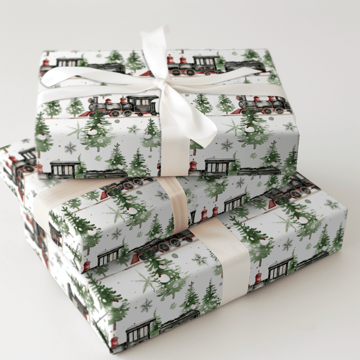 Levi's Train - Wrapping Paper - Aspen & Arlo
