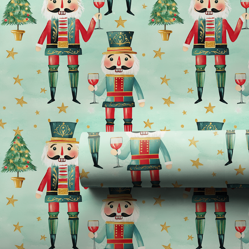 Tipsy Toy Soldiers - Wrapping Paper - Aspen & Arlo