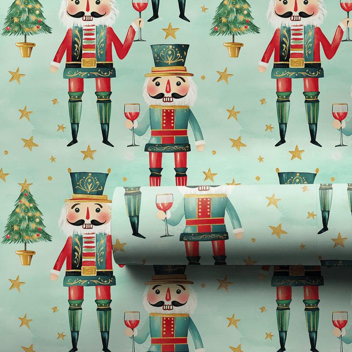 Tipsy Toy Soldiers - Wrapping Paper - Aspen & Arlo