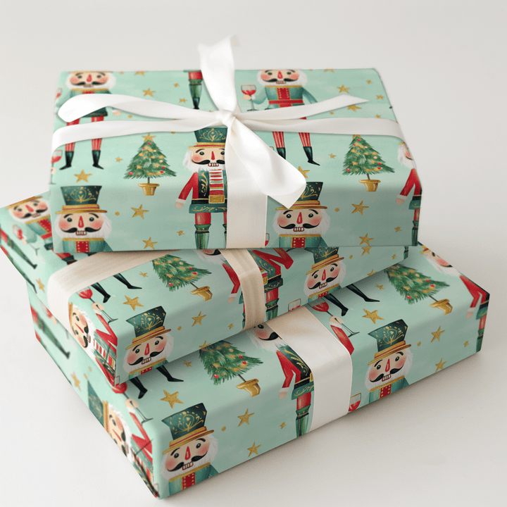 Tipsy Toy Soldiers - Wrapping Paper - Aspen & Arlo