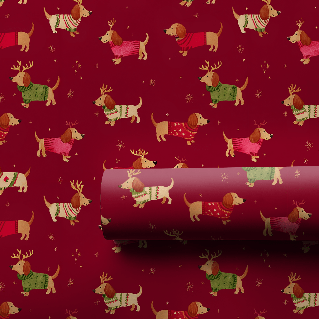 Pup in a Pullover - Wrapping Paper - Aspen & Arlo