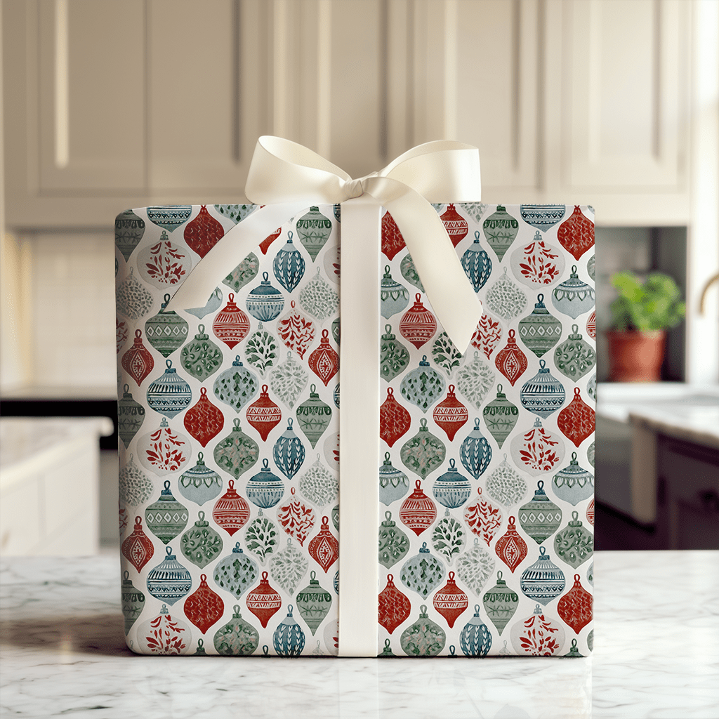 Heirloom Ornaments - Wrapping Paper - Aspen & Arlo