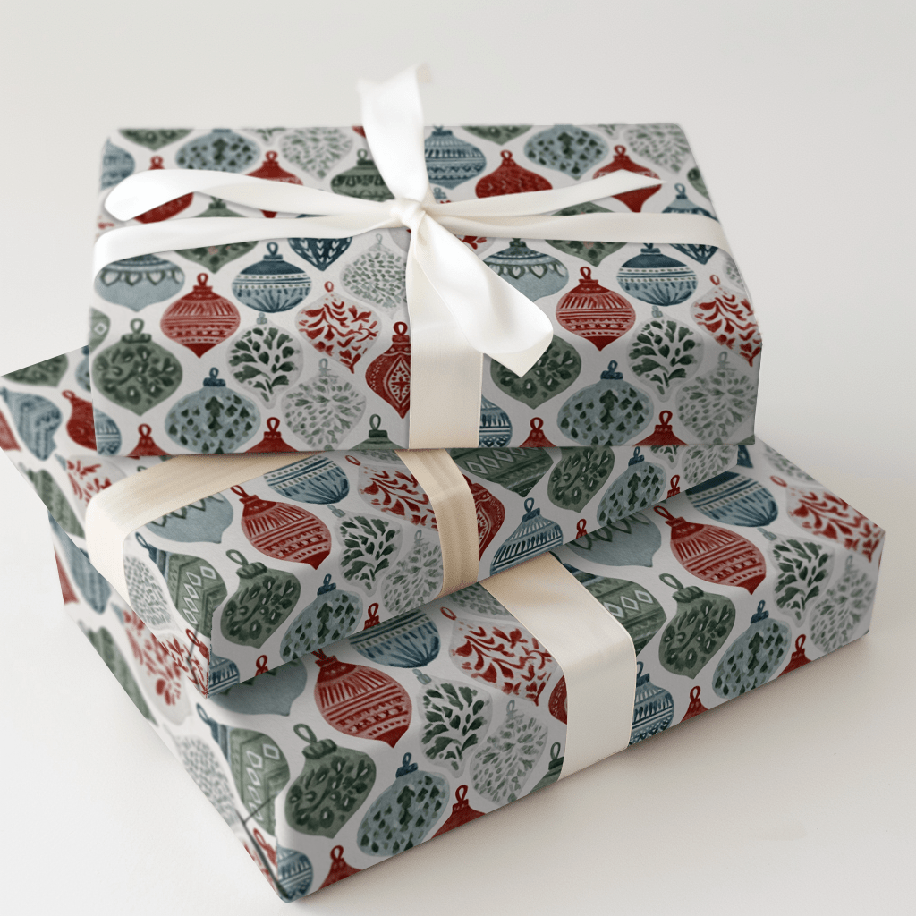 Heirloom Ornaments - Wrapping Paper - Aspen & Arlo