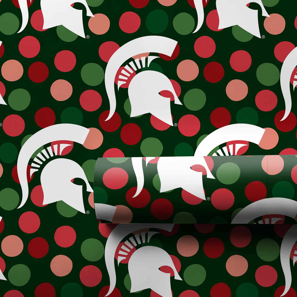 Spartan Christmas Dots - Wrapping Paper - Aspen & Arlo