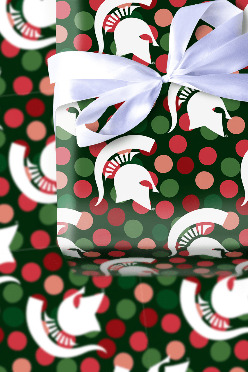 Spartan Christmas Dots - Wrapping Paper - Aspen & Arlo