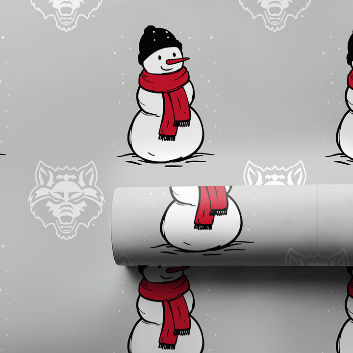 Wolf Snowman - Wrapping Paper - Aspen & Arlo