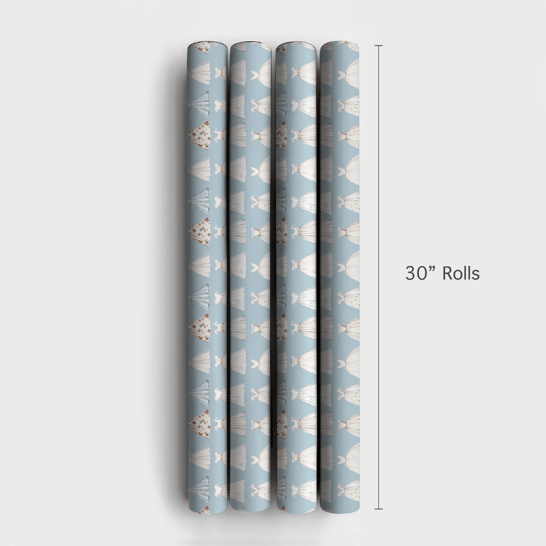 Dress in Something Blue - Wrapping Paper - Aspen & Arlo