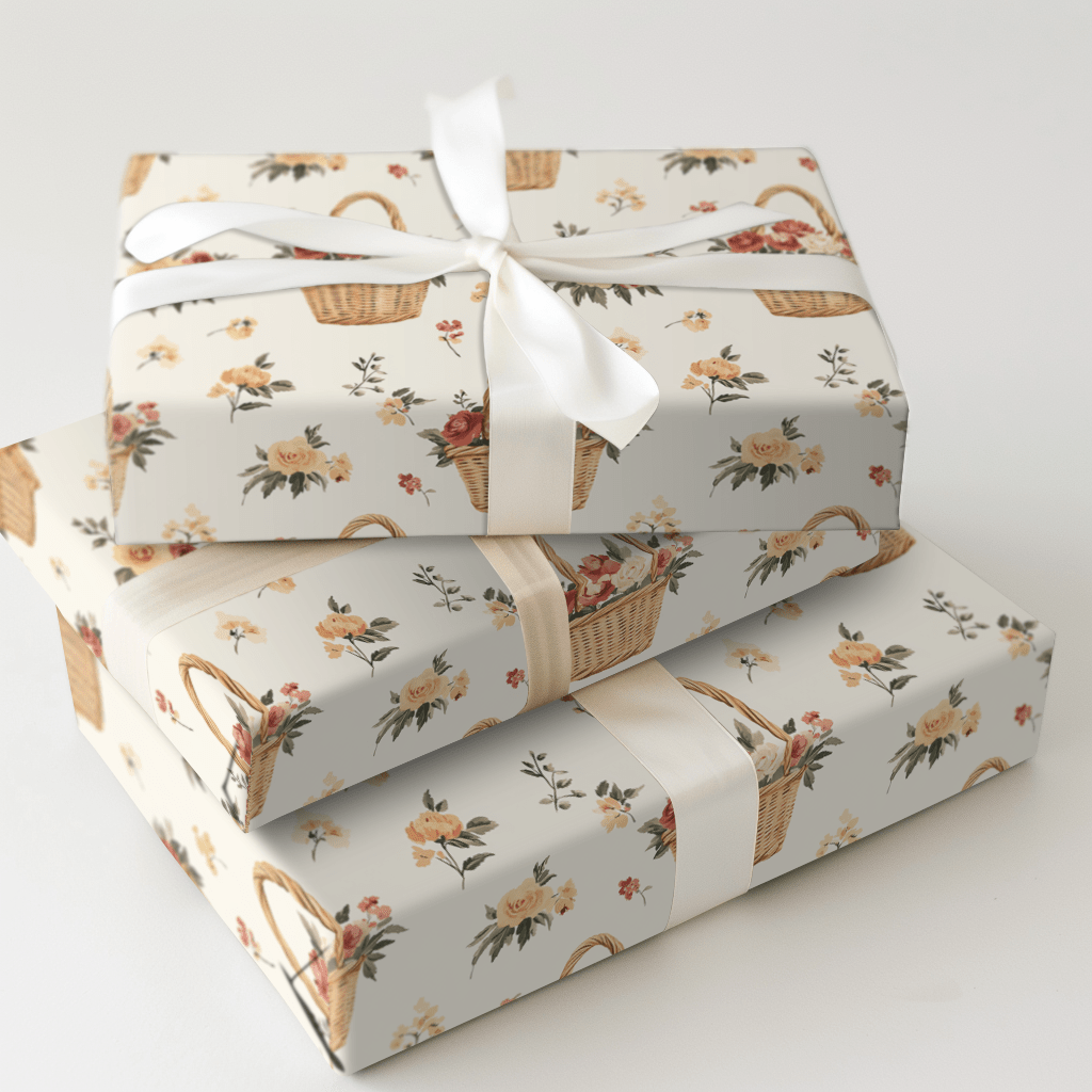 Flower Girl Basket - Wrapping Paper - Aspen & Arlo
