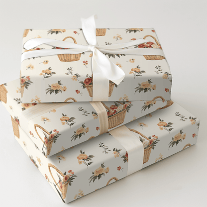 Flower Girl Basket - Wrapping Paper - Aspen & Arlo