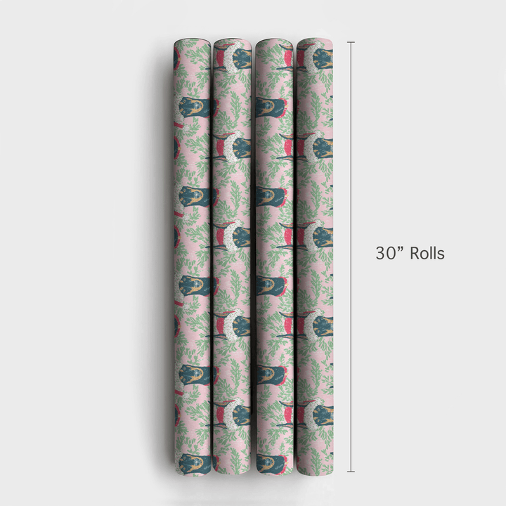 Doberman Holly Days - Wrapping Paper - Aspen & Arlo