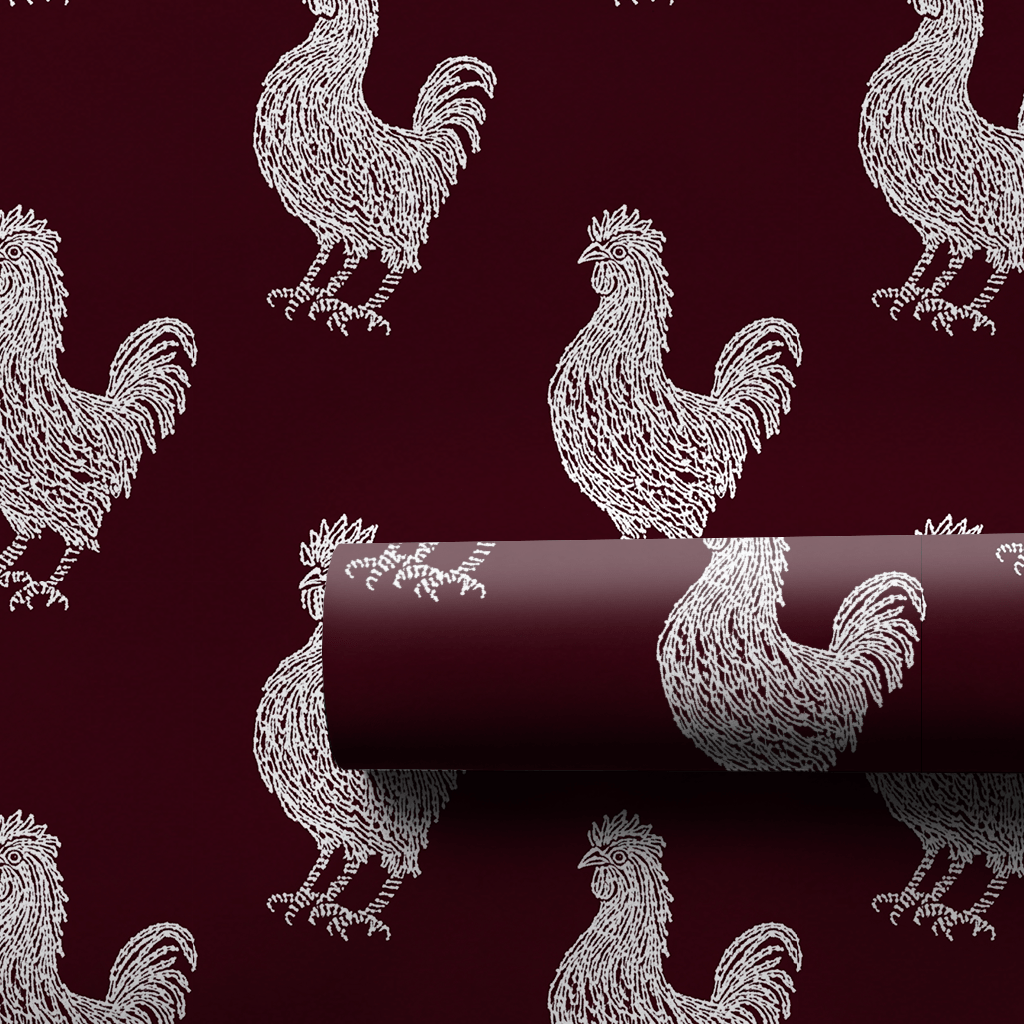 Maroon Grit - Wrapping Paper - Aspen & Arlo