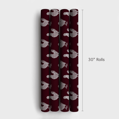 Maroon Grit - Wrapping Paper - Aspen & Arlo