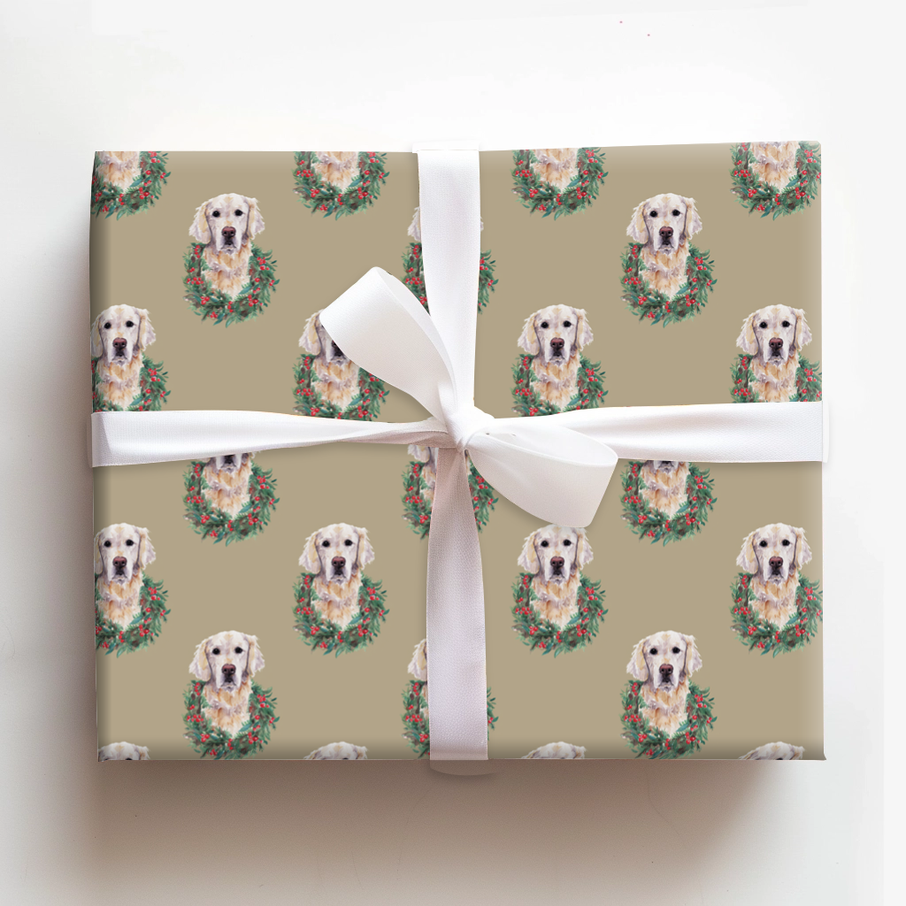 Golden Retriever Wreath Portraits