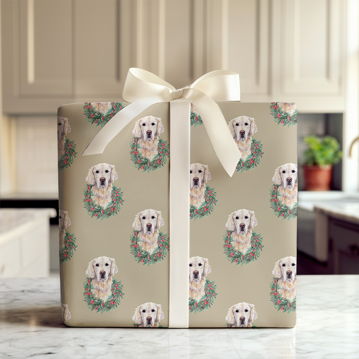 Golden Retriever Wreath Portraits