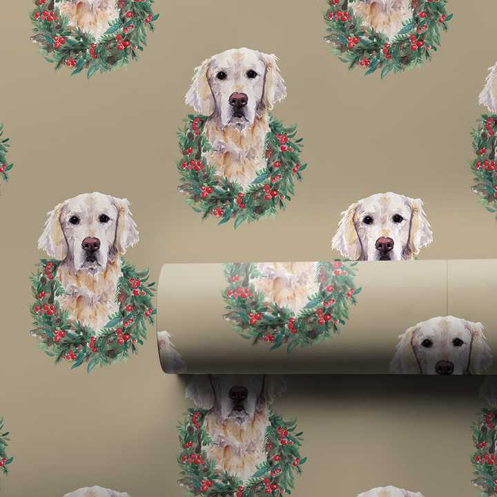 Golden Retriever Wreath Portraits