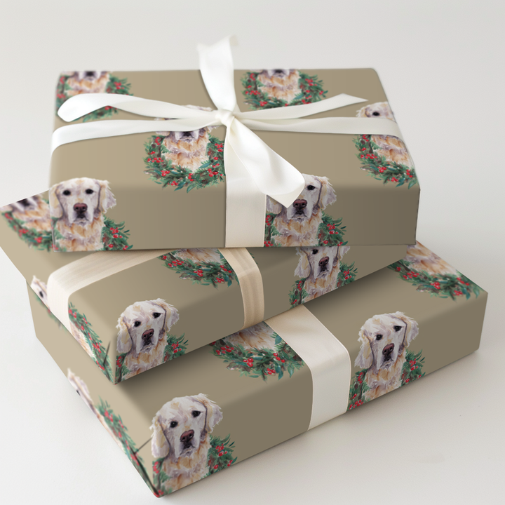 Golden Retriever Wreath Portraits