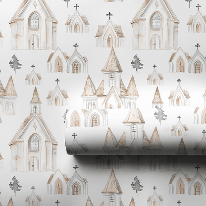 To The Chapel Of Love - Wrapping Paper - Aspen & Arlo