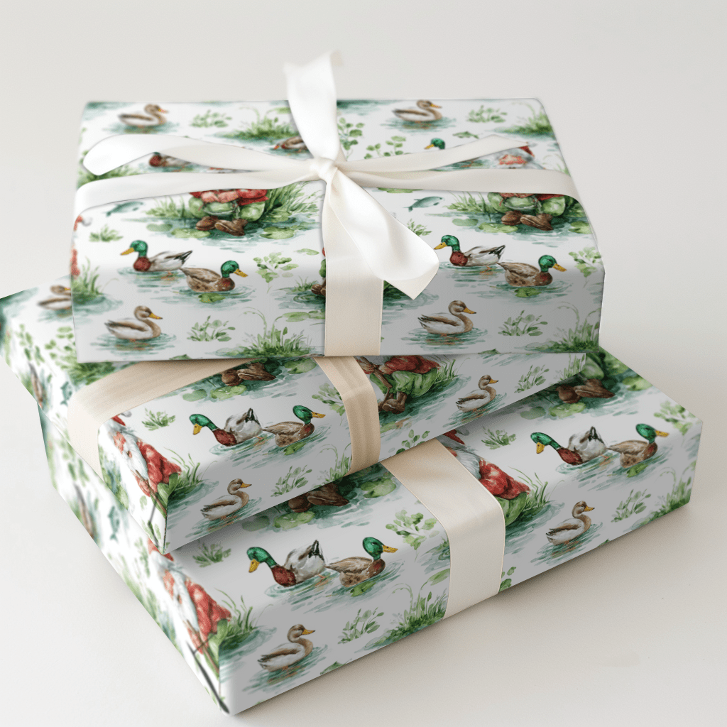 Jolly Quack Calls - Wrapping Paper - Aspen & Arlo