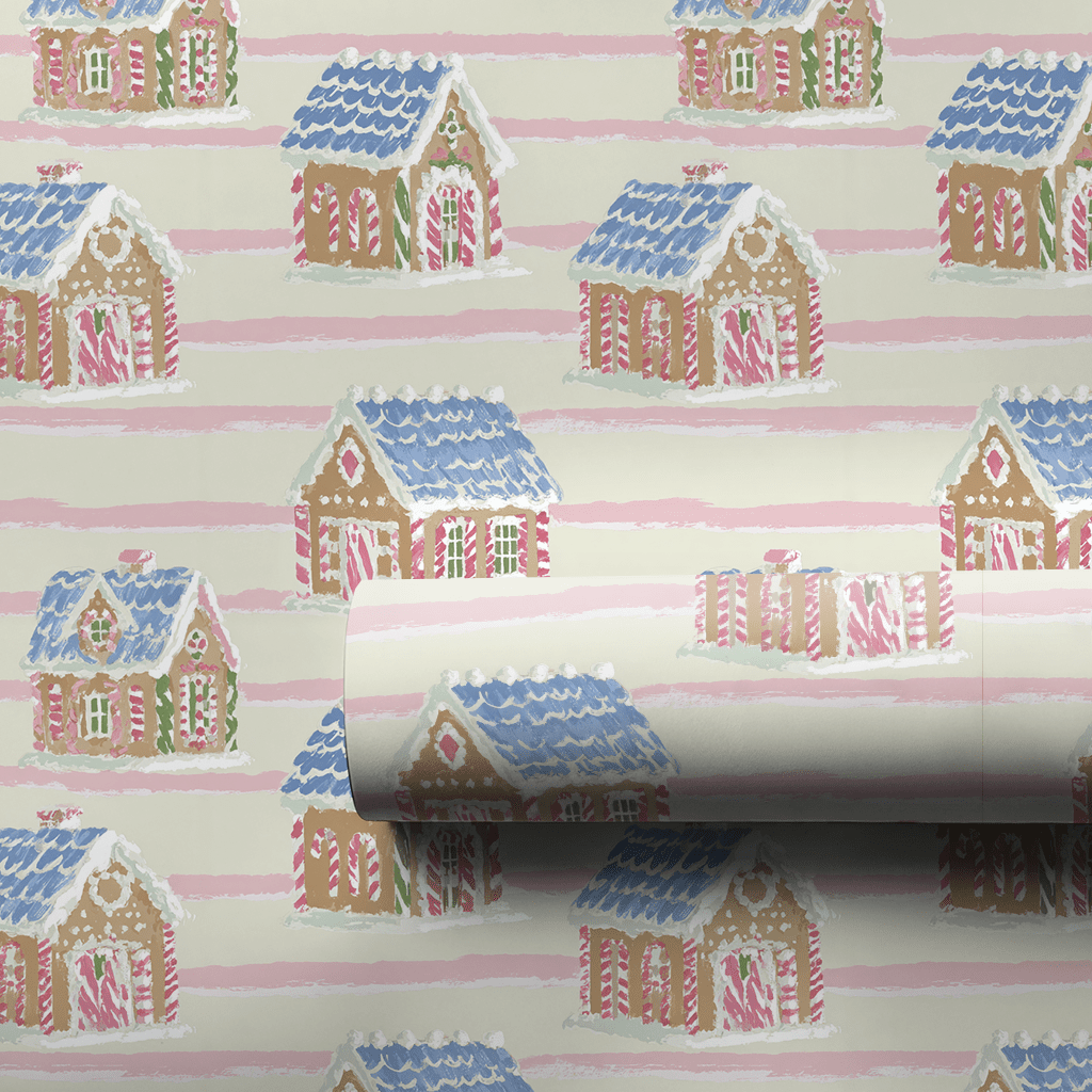 Gingerbread Cottage - Wrapping Paper - Aspen & Arlo