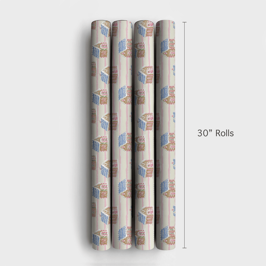 Gingerbread Cottage - Wrapping Paper - Aspen & Arlo