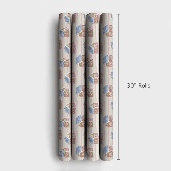Gingerbread Cottage - Wrapping Paper - Aspen & Arlo