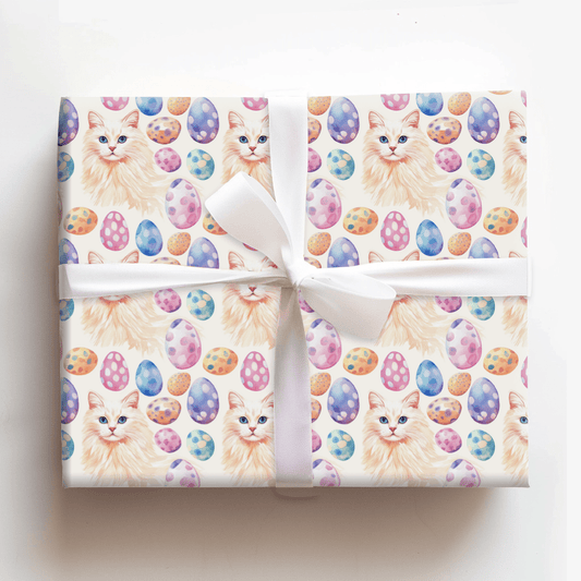 Easter Eggs with the Turkish Angora - Wrapping Paper - Aspen & Arlo