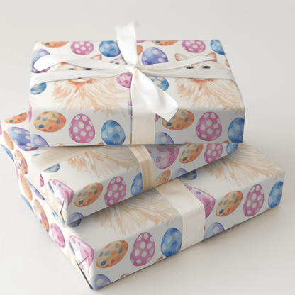 Easter Eggs with the Turkish Angora - Wrapping Paper - Aspen & Arlo