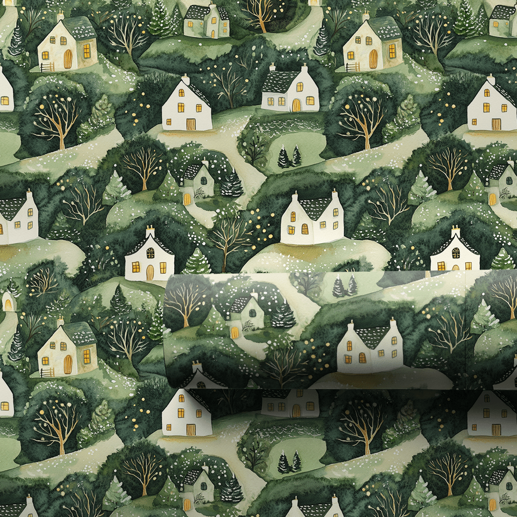 Green Christmas - Wrapping Paper - Aspen & Arlo