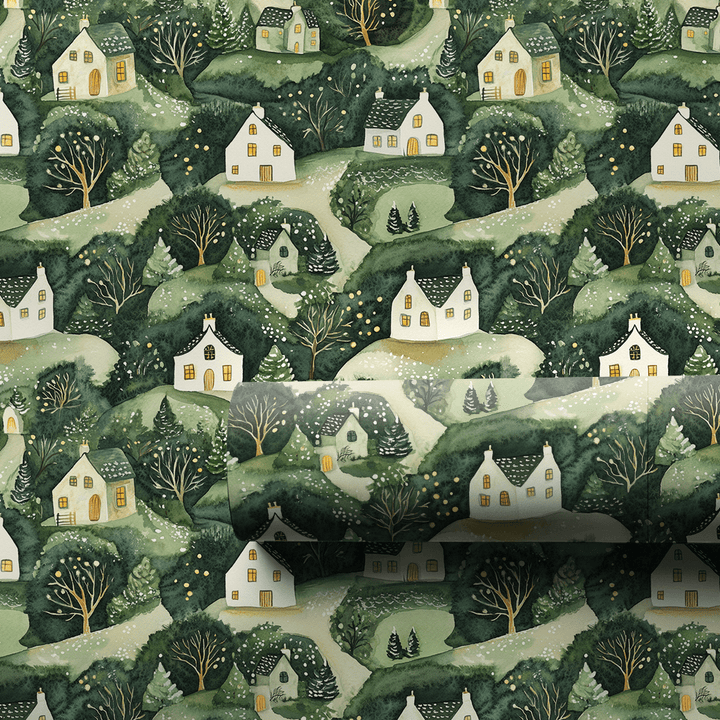 Green Christmas - Wrapping Paper - Aspen & Arlo