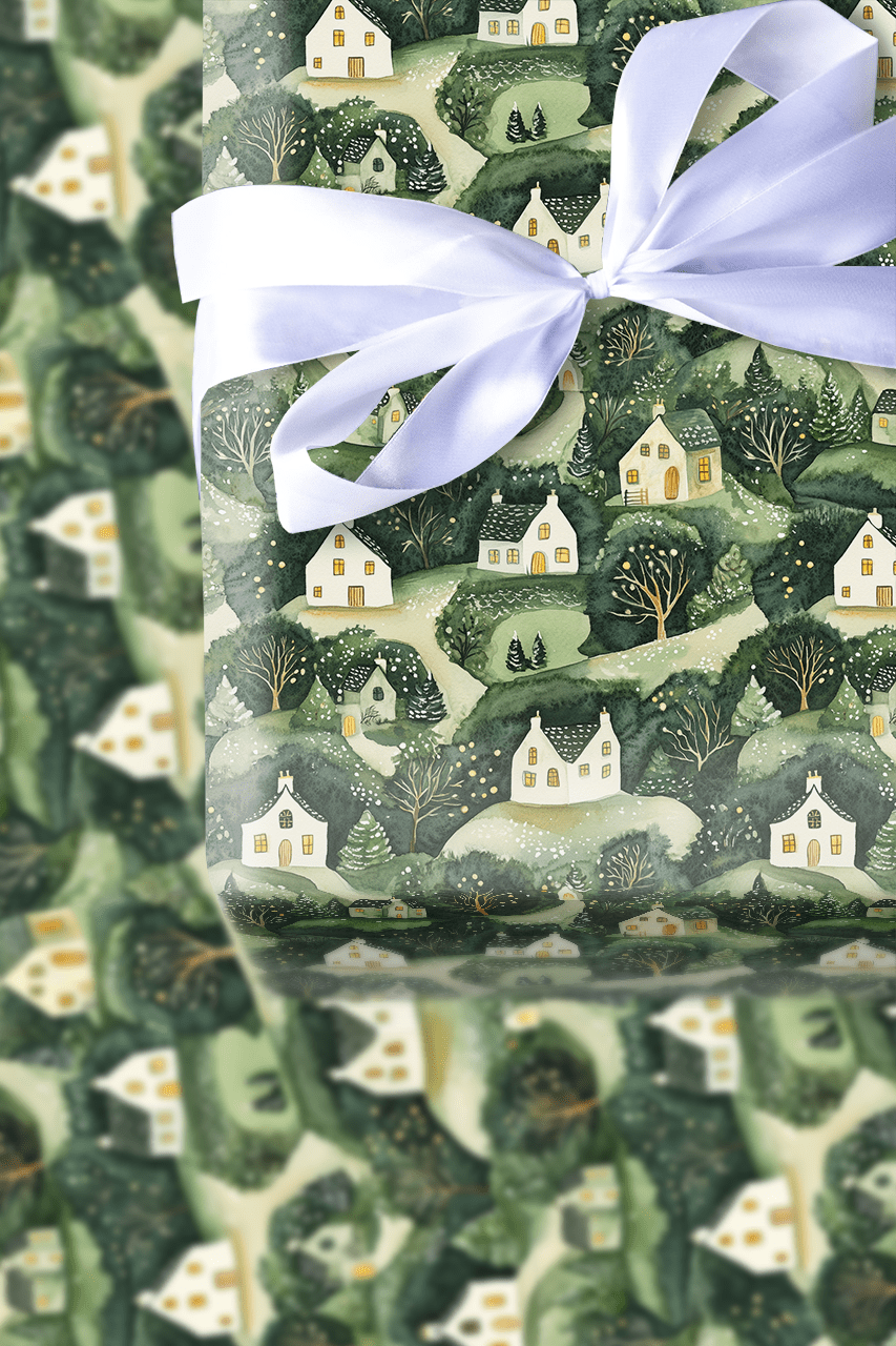 Green Christmas - Wrapping Paper - Aspen & Arlo