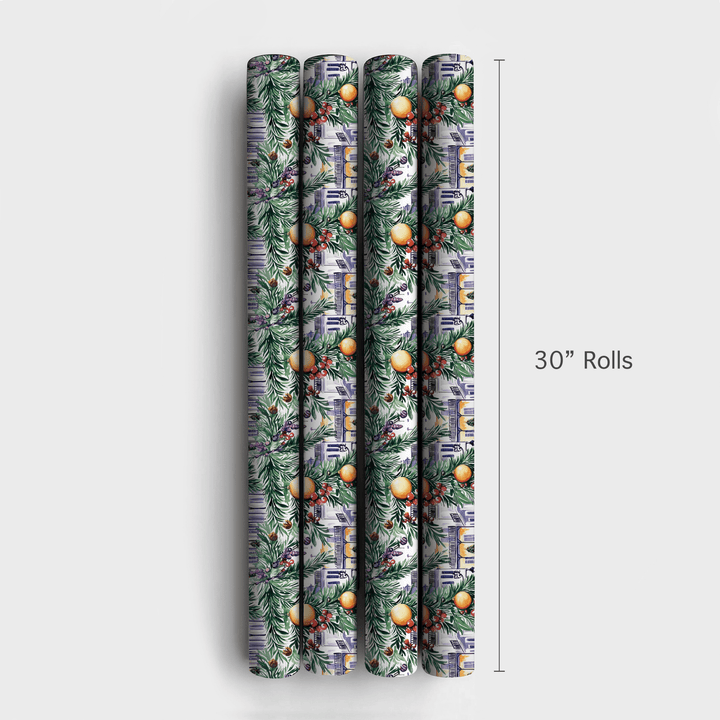 French Quarter Christmas - Wrapping Paper - Aspen & Arlo