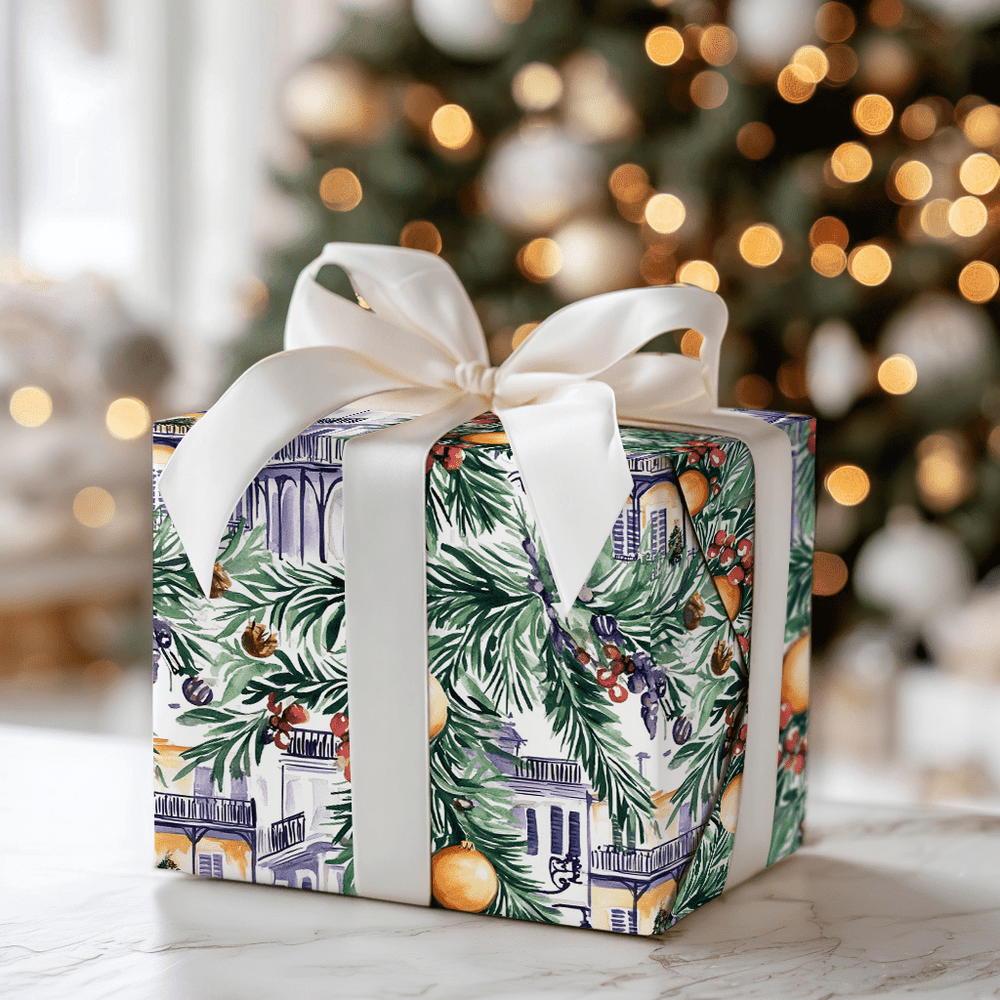 French Quarter Christmas - Wrapping Paper - Aspen & Arlo