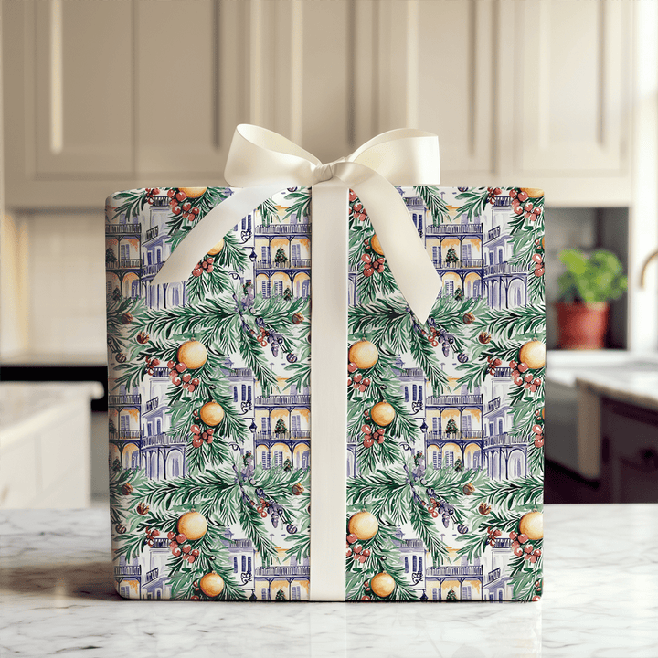 French Quarter Christmas - Wrapping Paper - Aspen & Arlo