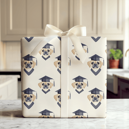Puggle Graduate - Wrapping Paper - Aspen & Arlo
