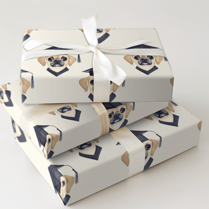 Puggle Graduate - Wrapping Paper - Aspen & Arlo