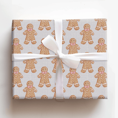 Polka Dots And Gingerbread - Wrapping Paper - Aspen & Arlo