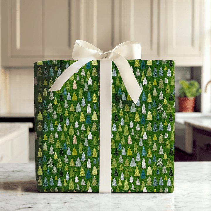 Lime Green Sketch - Wrapping Paper - Aspen & Arlo