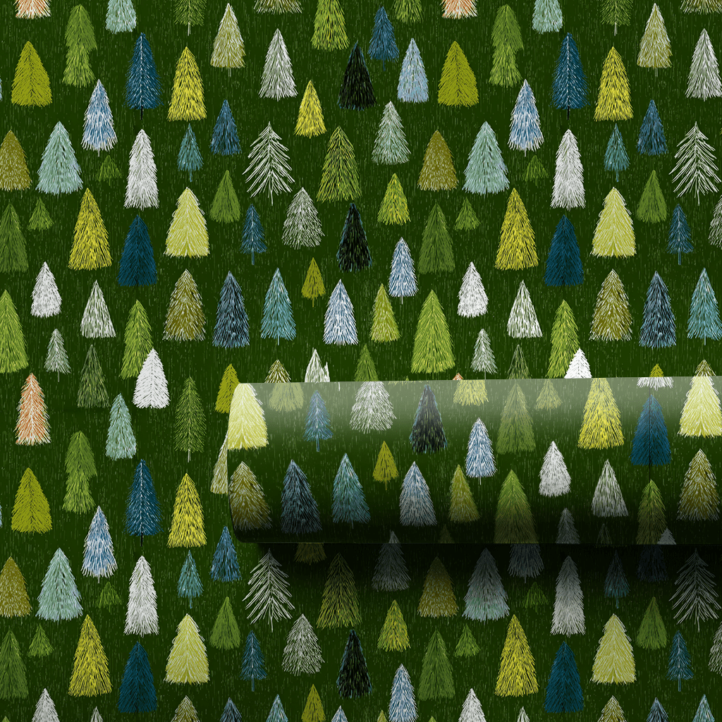 Lime Green Sketch - Wrapping Paper - Aspen & Arlo