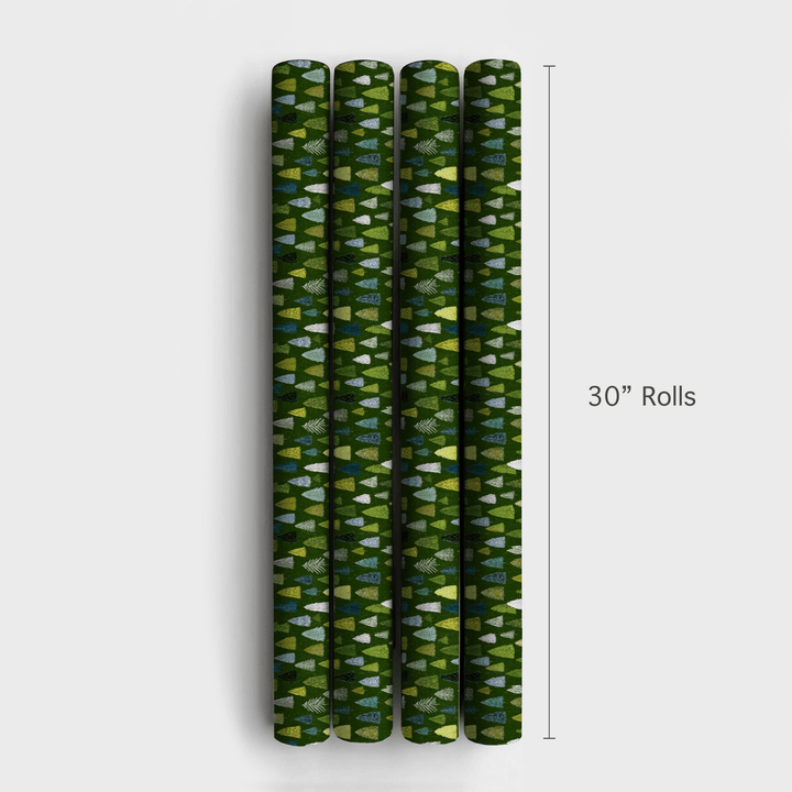 Lime Green Sketch - Wrapping Paper - Aspen & Arlo