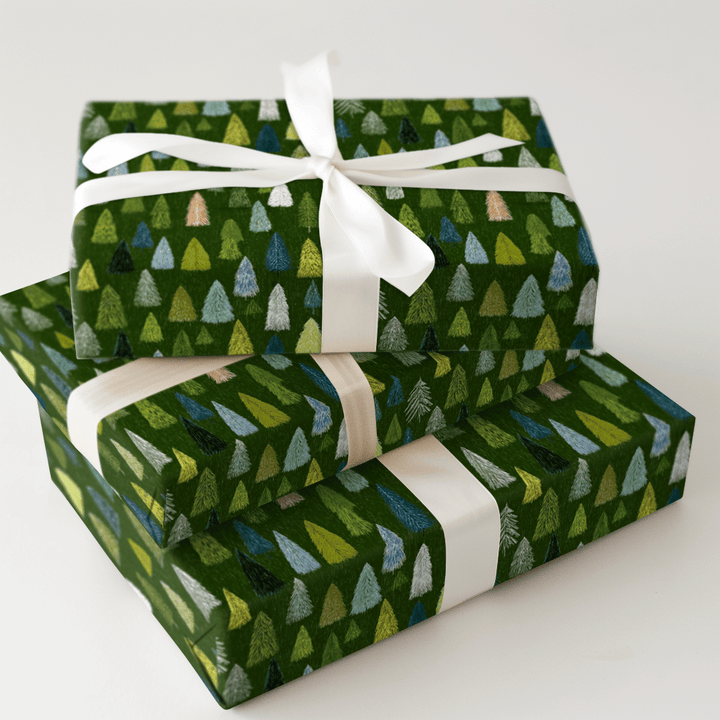 Lime Green Sketch - Wrapping Paper - Aspen & Arlo