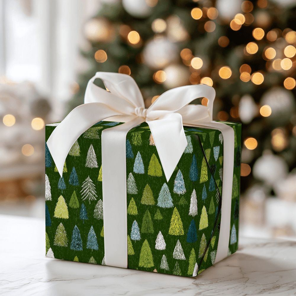Lime Green Sketch - Wrapping Paper - Aspen & Arlo