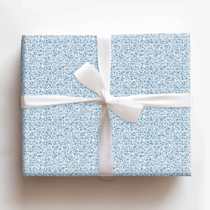 Blue Blossoms - Wrapping Paper - Aspen & Arlo