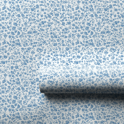 Blue Blossoms - Wrapping Paper - Aspen & Arlo