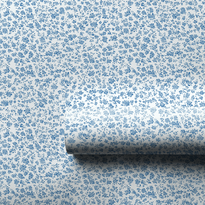 Blue Blossoms - Wrapping Paper - Aspen & Arlo